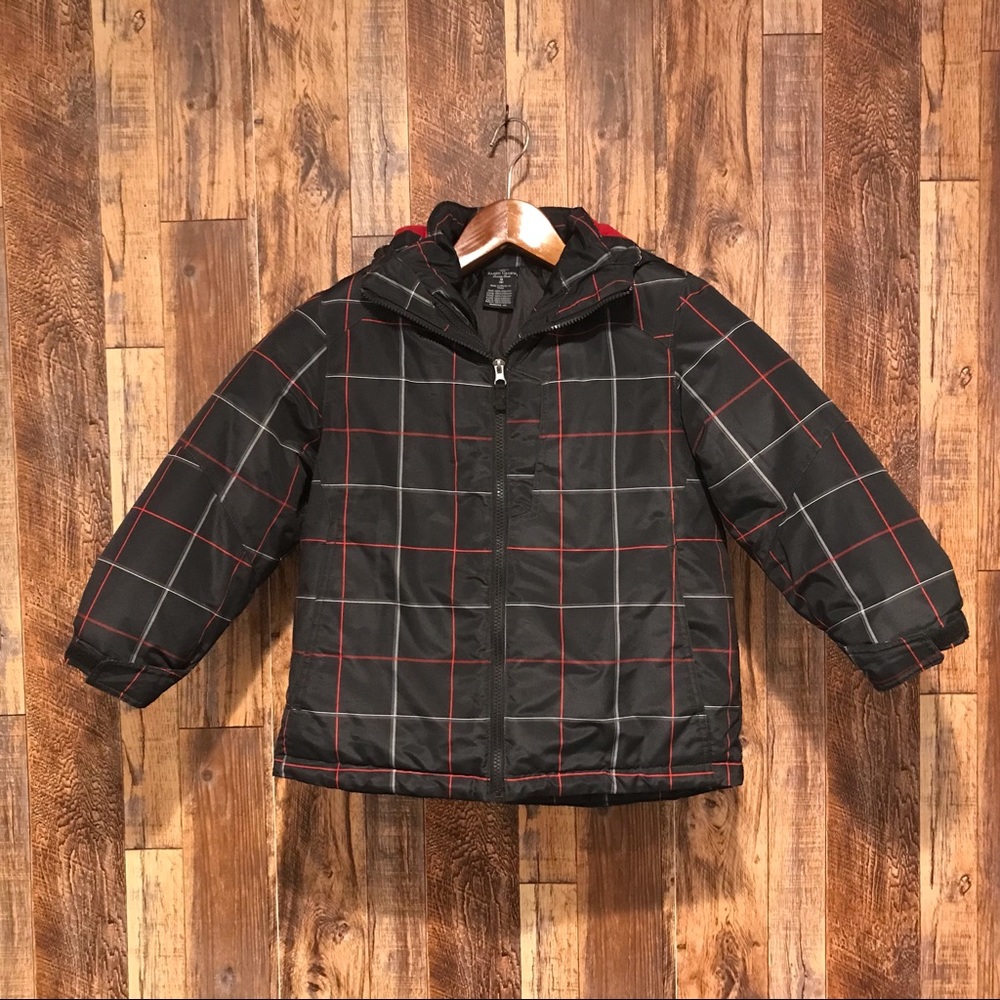 Faded Glory Boys 2 in 1 Coat, Size Boys M (8), Black